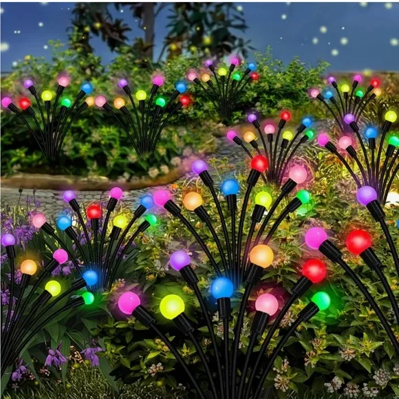 Multicolor LED Garden Stake Lights - Outdoor Party Lighting. This is for 4 - Picture 1 of 5